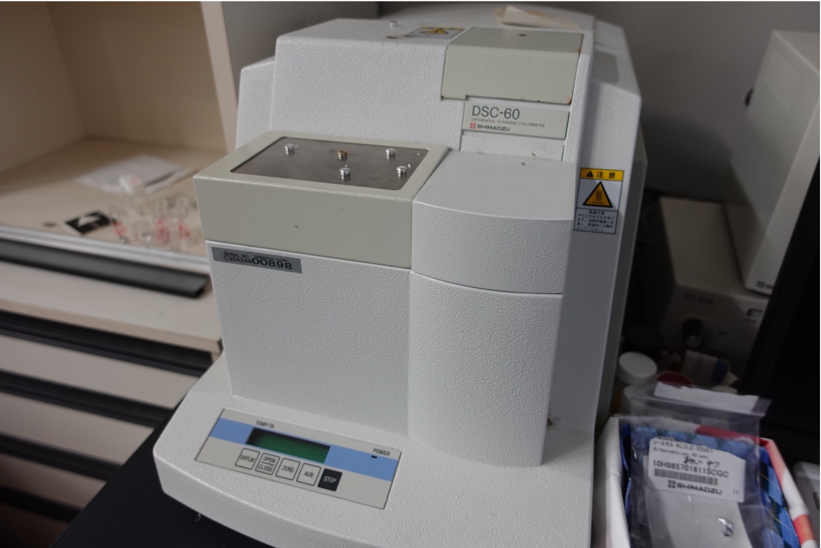 Differential scanning calorimeter,SHIMADZU CORPORATION, DSC-60